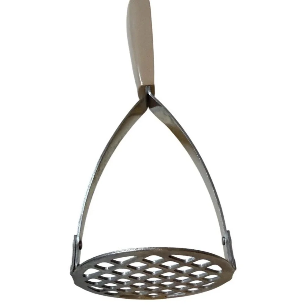 MCM Harvest Wheat FLINT Stainless Steel Utensil Food Masher Retro Vintage